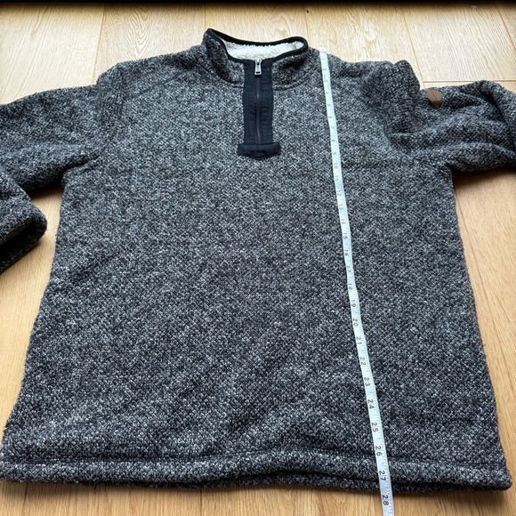 Orvis Men’s Brighton 1/4 Zip Sherpa Lined Sweater Pullover - L - Picture 9 of 13